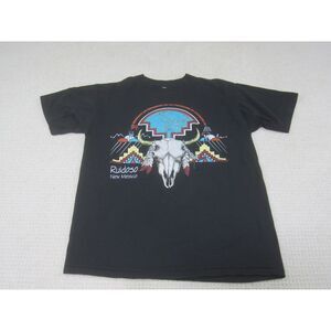 VTG‎ Ruidoso Shirt Mens Large Black N.Mexico USA Single Stitch Short Sleeve